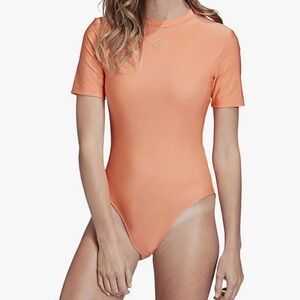 ADIDAS size XS coral short sleeve bodysuit